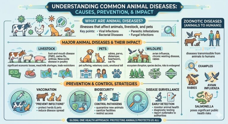 Qaar ka mid ah Xanuunada Ku dhaca Xoolaha.
